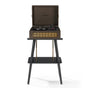 Crosley Voyager Bluetooth Portable Turntable + Turntable Stand Bundle - Cocoa V398-CRIW8017BST-CO4