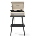 Crosley Voyager Bluetooth Portable Turntable + Crosley Turntable Stand Bundle - Dune V398-CRIW8017BST-DU4