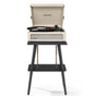 Crosley Voyager Bluetooth Portable Turntable + Crosley Turntable Stand Bundle - Dune V398-CRIW8017BST-DU4