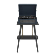 Crosley Voyager Bluetooth Portable Turntable + Entertainment Stand Bundle - Navy V398-CRIW8017BST-NY4