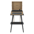Crosley Voyager Bluetooth Portable Turntable + Entertainment Stand Bundle - Tan V398-CRIW8017BST-TA4