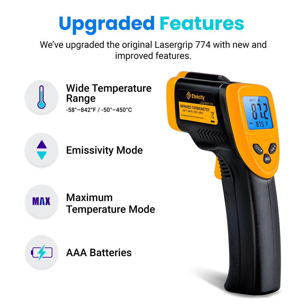 Etekcity Infrared Thermometer 774-2 Pack V398-EK774-2P