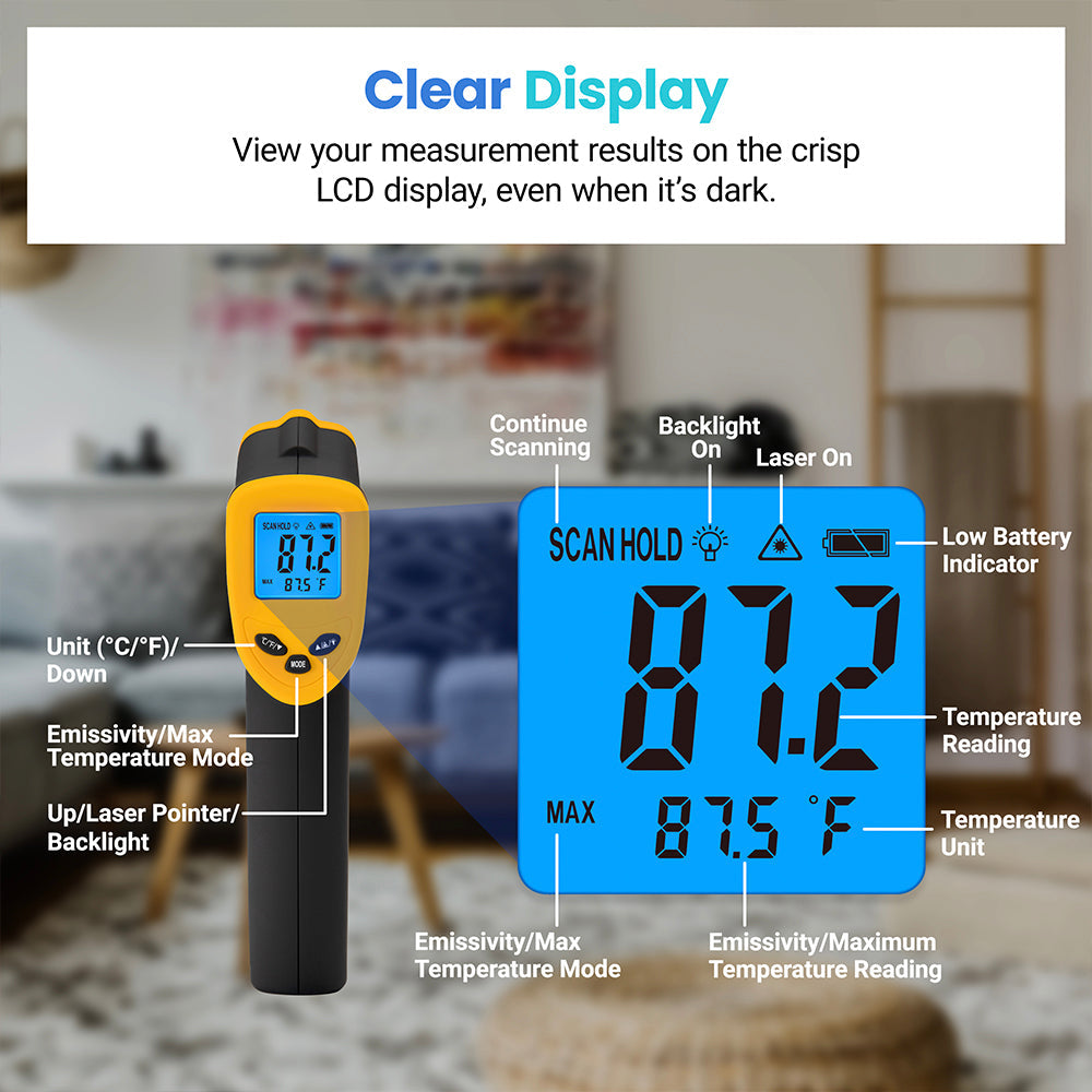 Etekcity Infrared Thermometer 774-2 Pack V398-EK774-2P