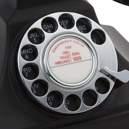 GPO Retro 200 Rotary Telephone - Black V398-GPO-200