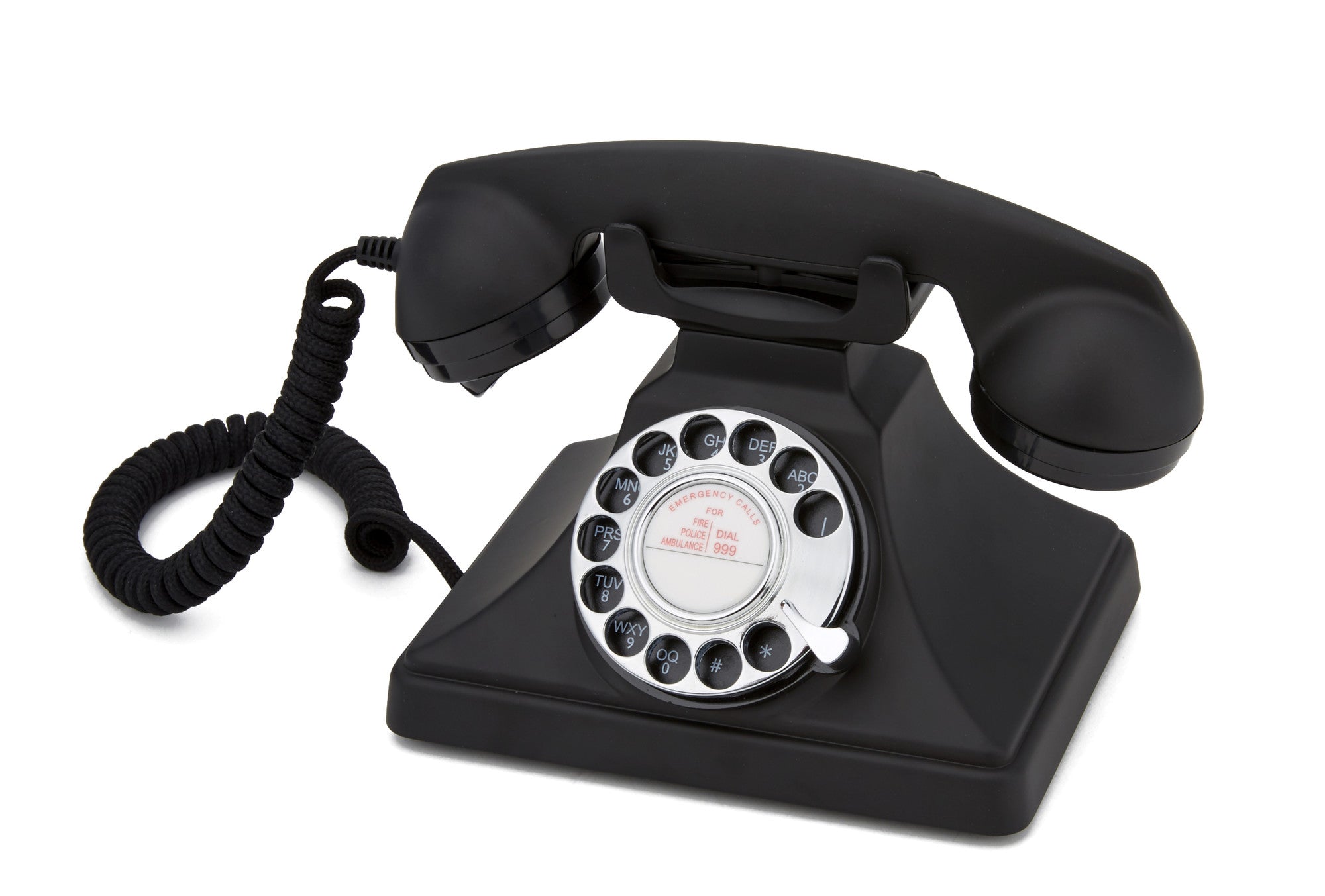GPO Retro 200 Rotary Telephone - Black V398-GPO-200