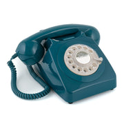 GPO Retro 746 Rotary Telephone - Azure Blue V398-GPO-ROTY-ABL