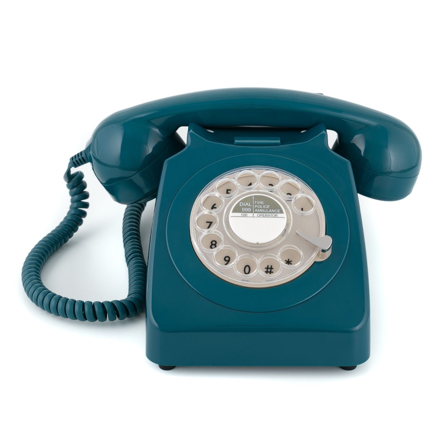 GPO Retro 746 Rotary Telephone - Azure Blue V398-GPO-ROTY-ABL