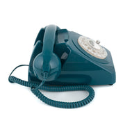 GPO Retro 746 Rotary Telephone - Azure Blue V398-GPO-ROTY-ABL