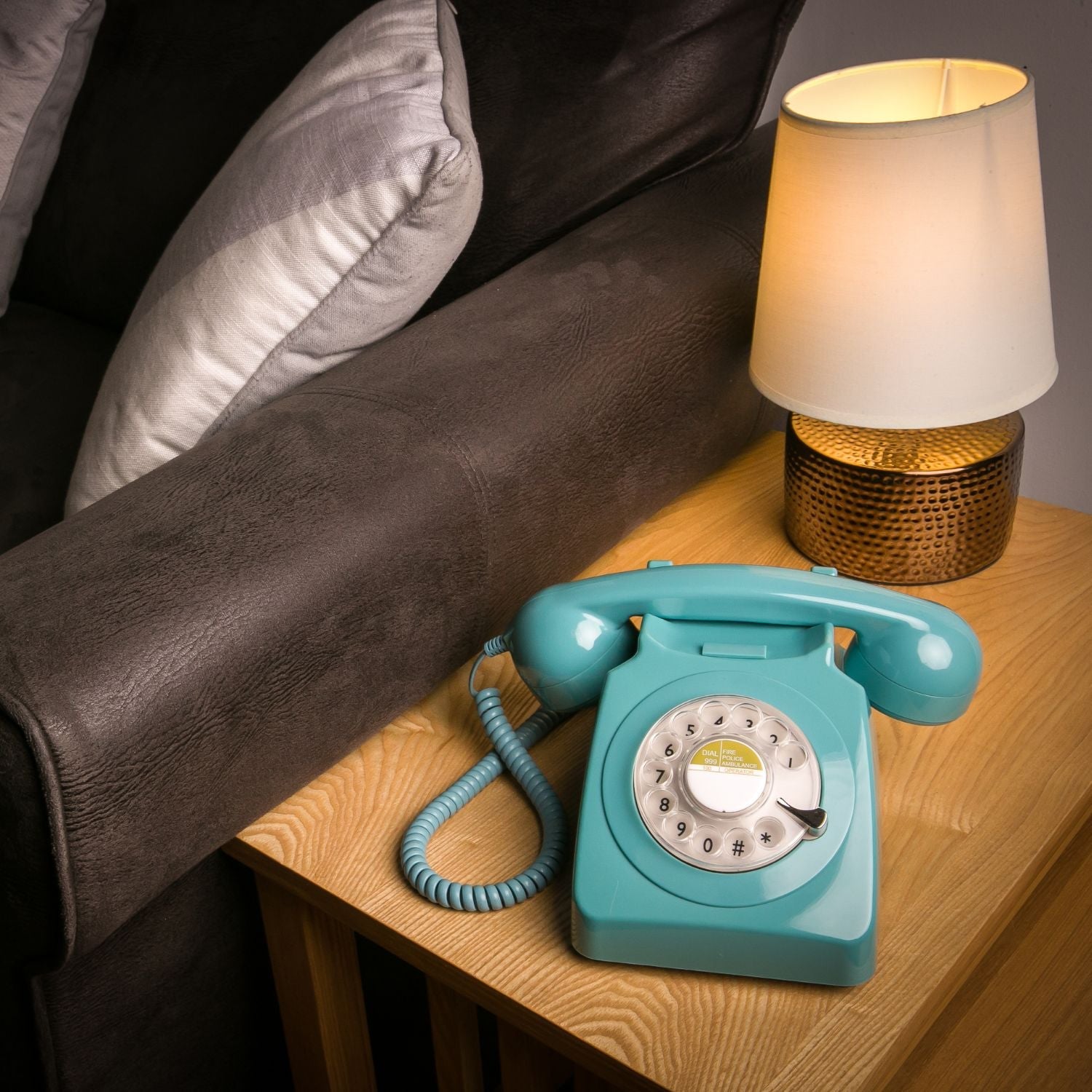GPO Retro 746 Rotary Telephone - Blue V398-GPO-ROTY-BLU