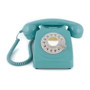 GPO Retro 746 Rotary Telephone - Blue V398-GPO-ROTY-BLU