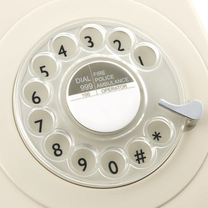 GPO Retro 746 Rotary Telephone - Ivory V398-GPO-ROTY-IVY