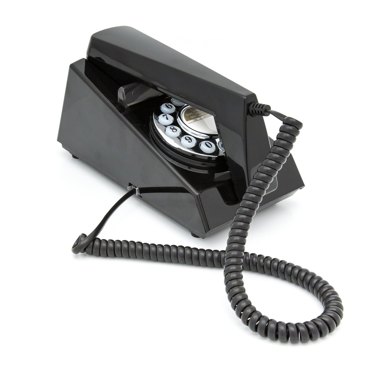 GPO Retro Trim Phone Push Button - Black V398-GPO-TRIM-BLK