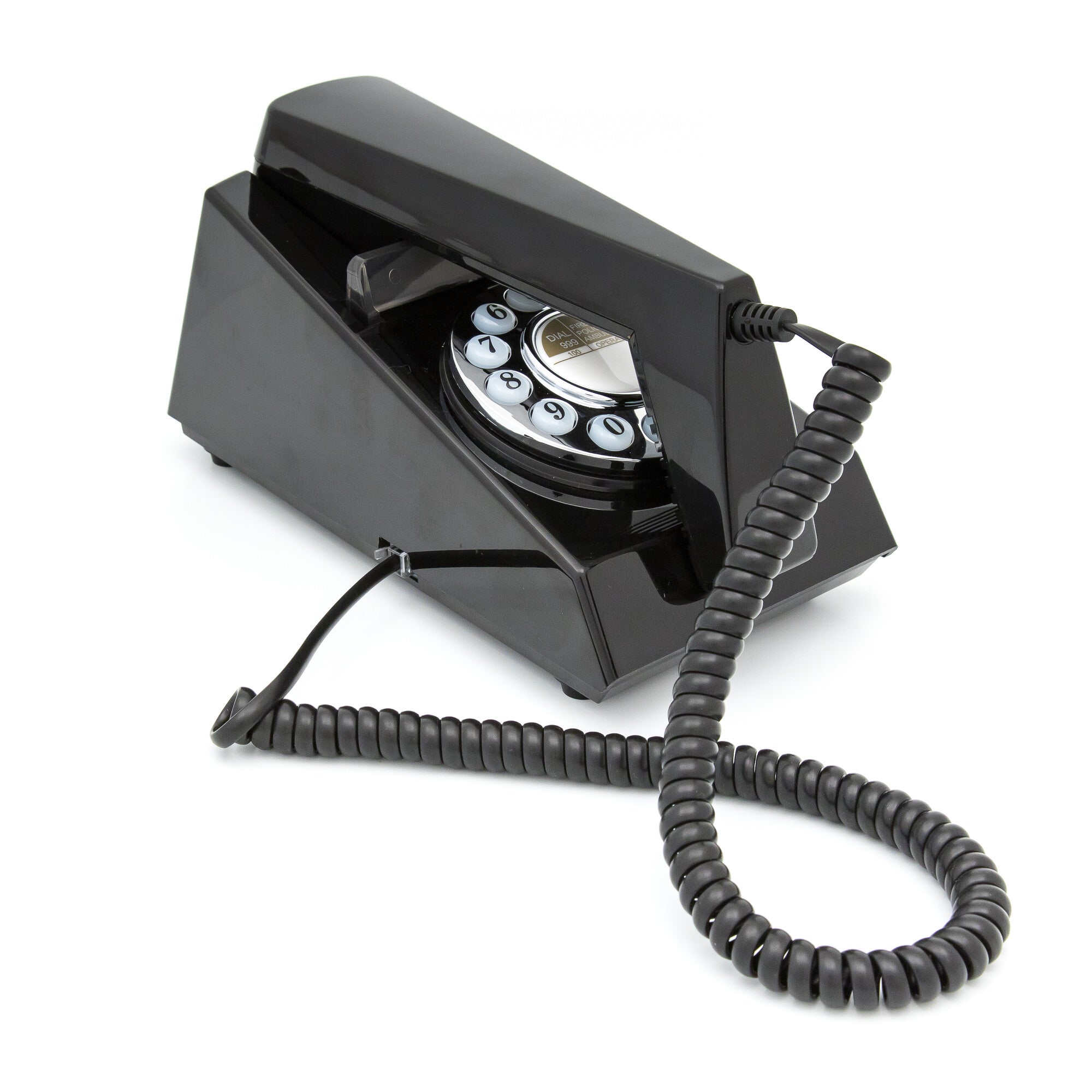 GPO Retro Trim Phone Push Button - Black V398-GPO-TRIM-BLK