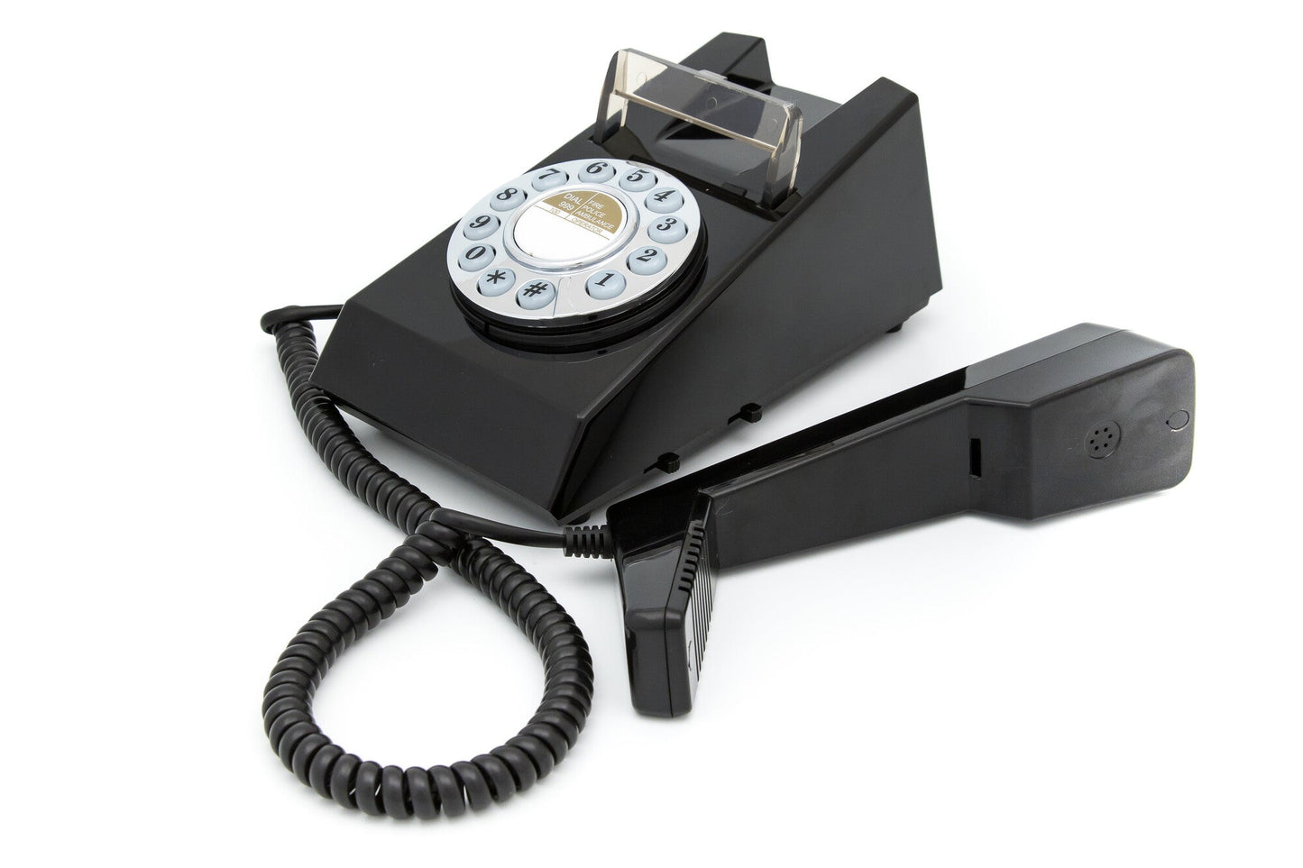GPO Retro Trim Phone Push Button - Black V398-GPO-TRIM-BLK