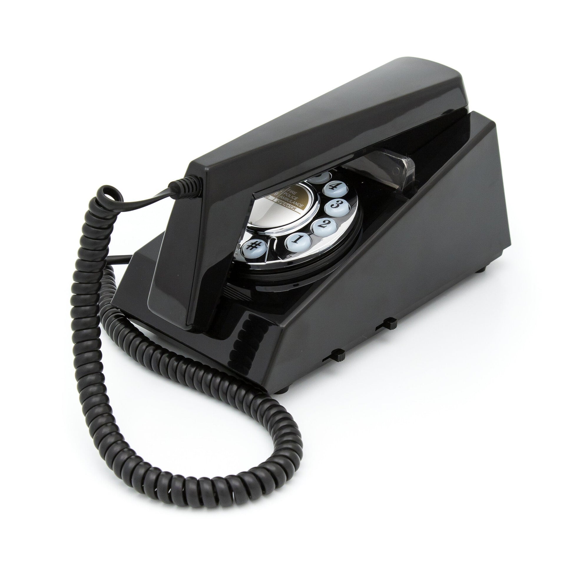 GPO Retro Trim Phone Push Button - Black V398-GPO-TRIM-BLK