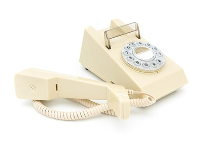 GPO Retro Trim Phone Push Button - Ivory V398-GPO-TRIM-IVY