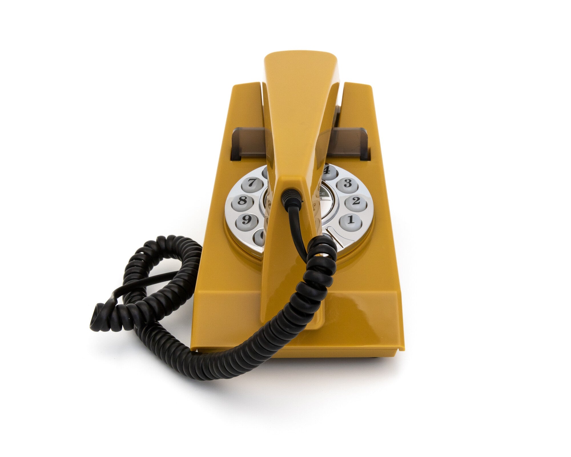 GPO Retro Trim Phone Push Button - Mustard V398-GPO-TRIM-MTD
