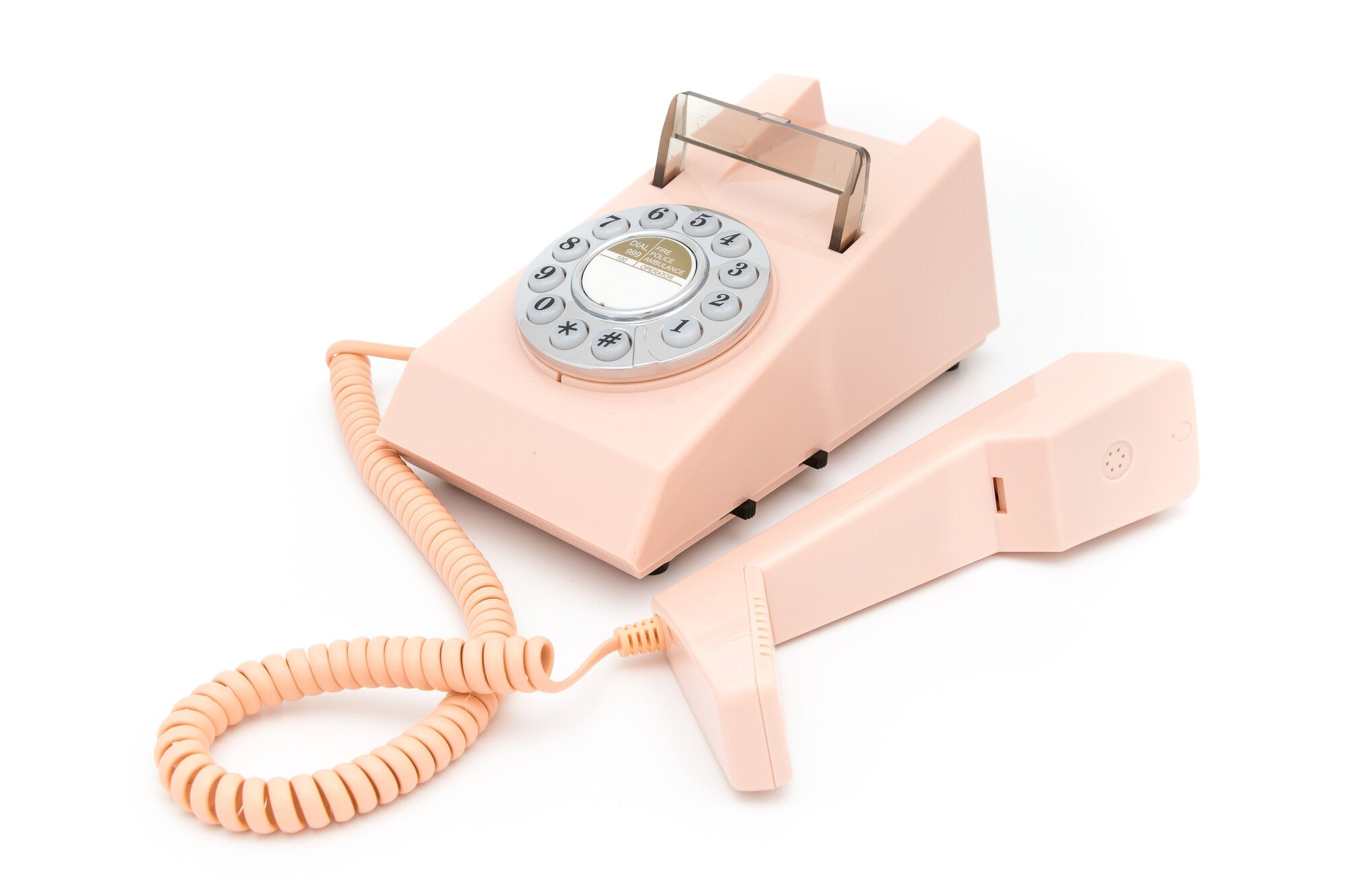 GPO Retro Trim Phone Push Button - Pink V398-GPO-TRIM-PNK