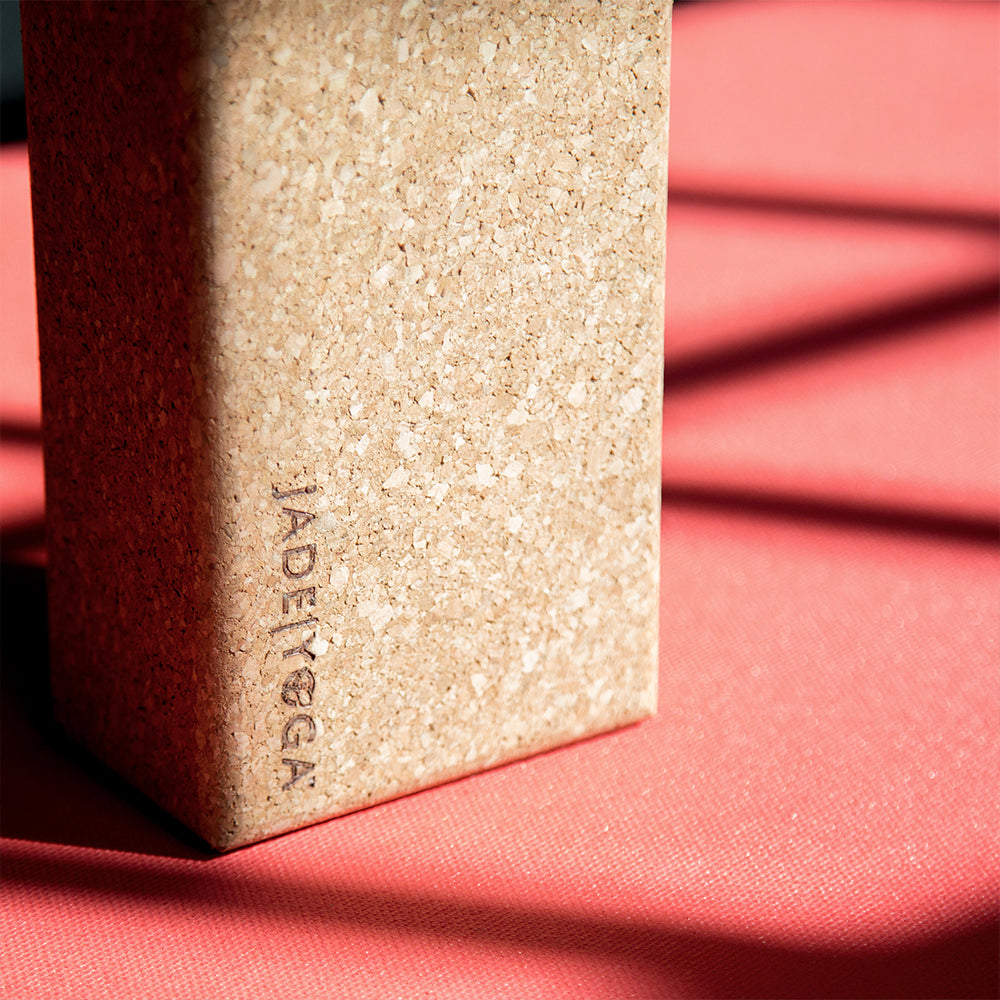 Jade Yoga Cork Yoga Block - Large V398-JY-CYBL