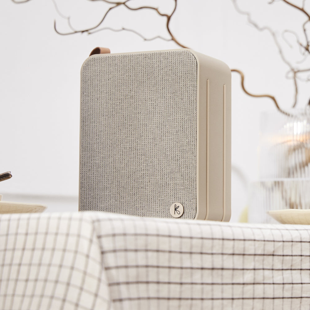 Kreafunk Aboom+ Bluetooth Speaker - Ivory Sand V398-KFDY09