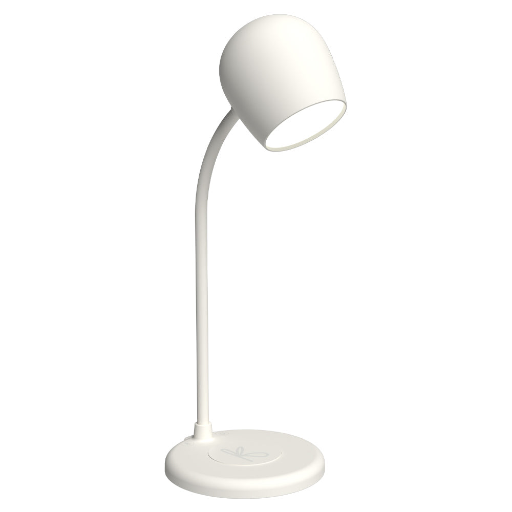 Kreafunk Ellie Lamp W/ Qi Charger And Bluetooth Speaker - White V398-KFEW01