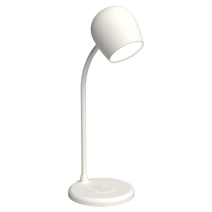 Kreafunk Ellie Lamp W/ Qi Charger And Bluetooth Speaker - White V398-KFEW01