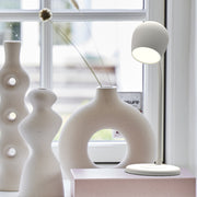 Kreafunk Ellie Lamp W/ Qi Charger And Bluetooth Speaker - White V398-KFEW01