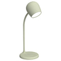 Kreafunk Ellie Lamp W/ Qi Charger And Bluetooth Speaker - Dusty Olive V398-KFEW08