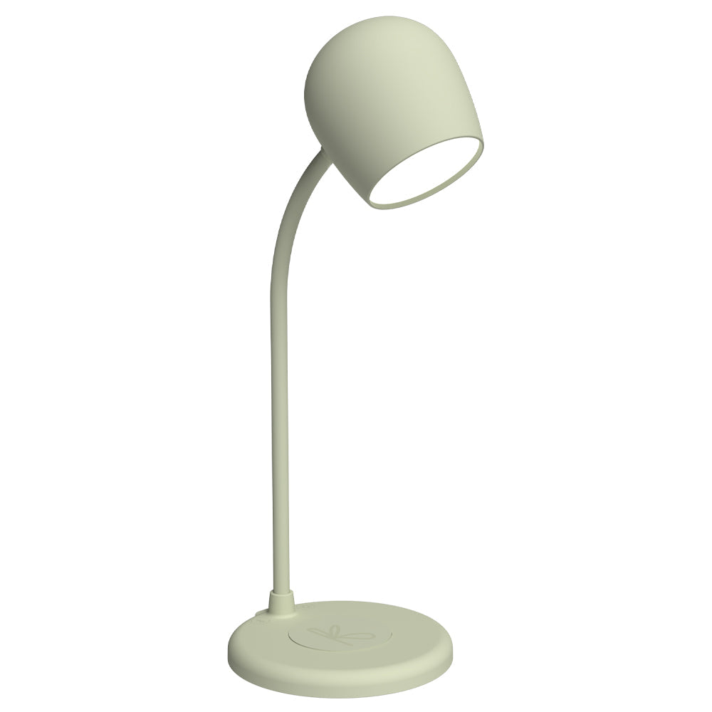 Kreafunk Ellie Lamp W/ Qi Charger And Bluetooth Speaker - Dusty Olive V398-KFEW08