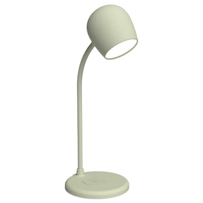 Kreafunk Ellie Lamp W/ Qi Charger And Bluetooth Speaker - Dusty Olive V398-KFEW08