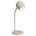 Kreafunk Ellie Lamp W/ Qi Charger And Bluetooth Speaker - Ivory Sand V398-KFEW09