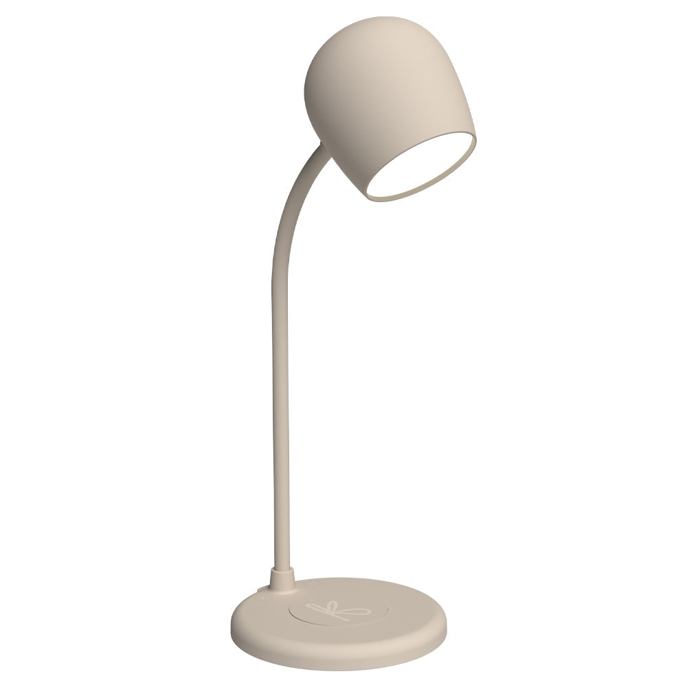 Kreafunk Ellie Lamp W/ Qi Charger And Bluetooth Speaker - Ivory Sand V398-KFEW09
