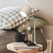 Kreafunk Ellie Lamp W/ Qi Charger And Bluetooth Speaker - Ivory Sand V398-KFEW09
