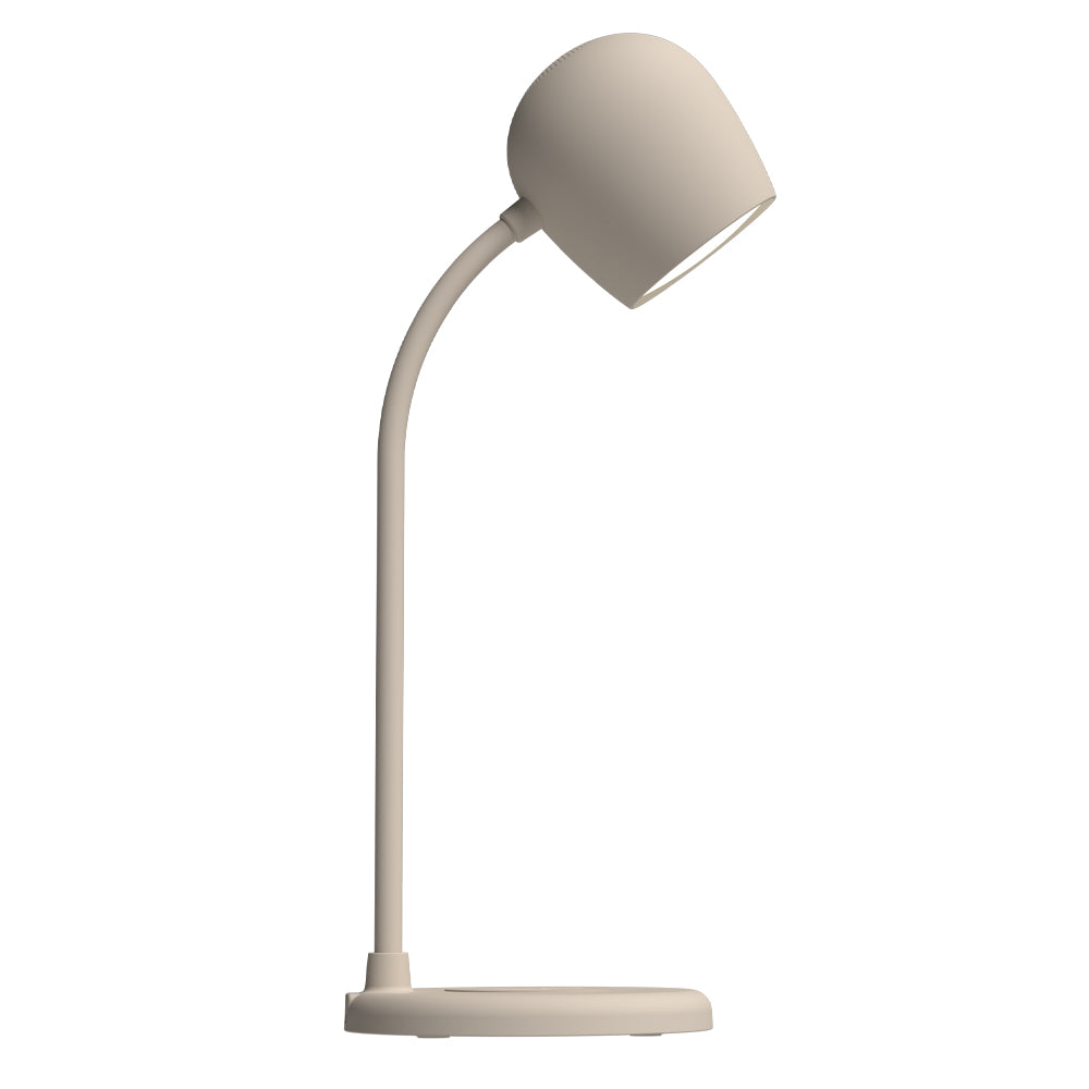 Kreafunk Ellie Lamp W/ Qi Charger And Bluetooth Speaker - Ivory Sand V398-KFEW09