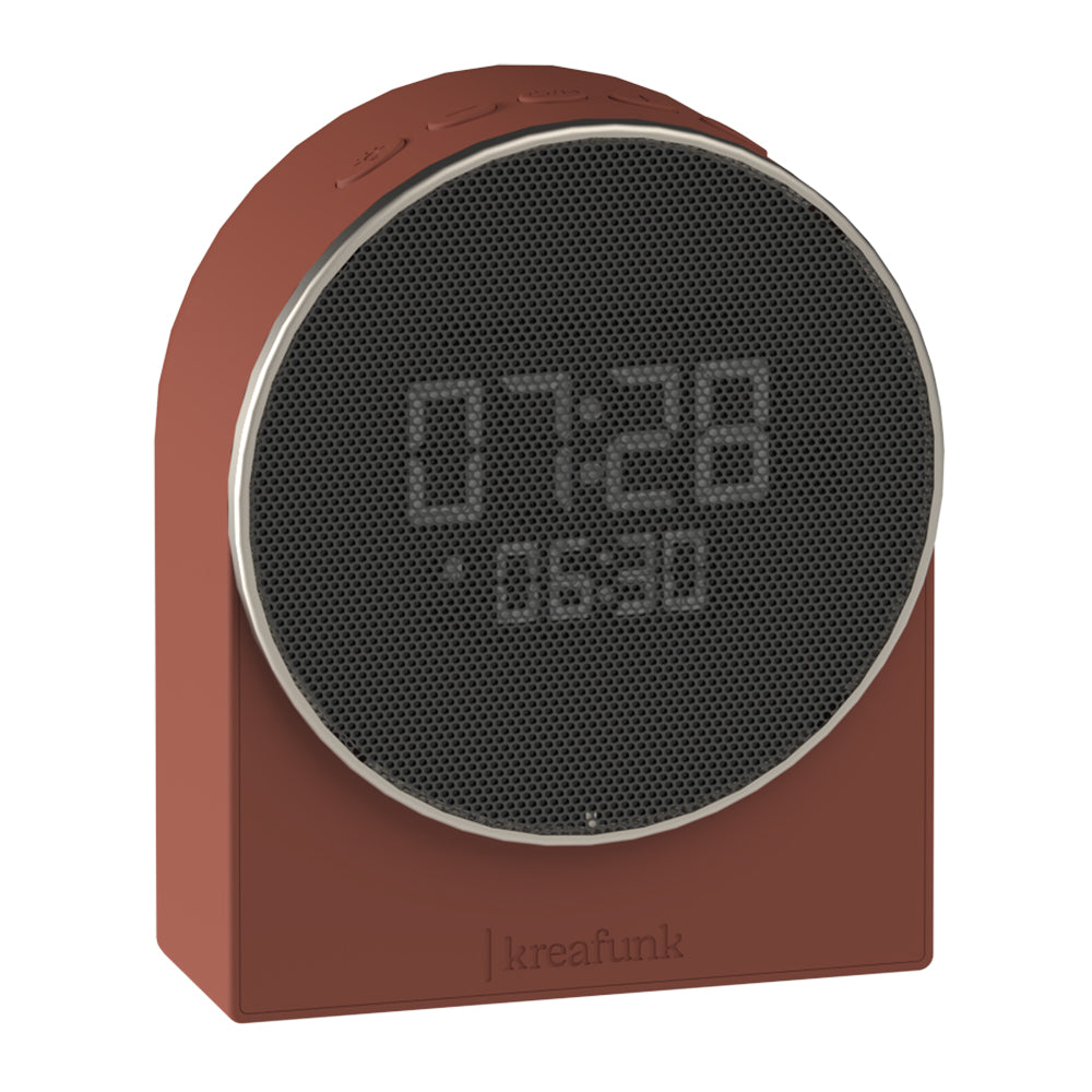 Kreafunk Ivy Alarm Clock W/ Bluetooth Speaker - Terracotta V398-KFEW23