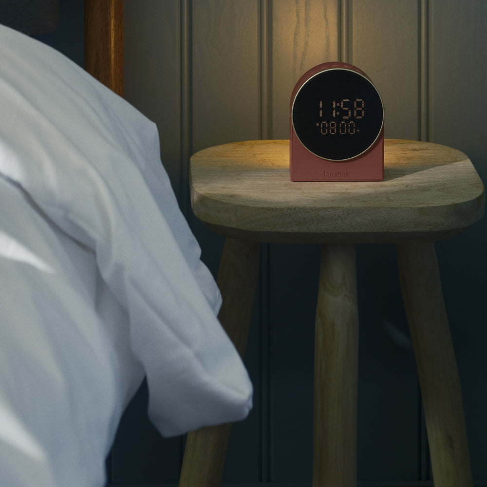 Kreafunk Ivy Alarm Clock W/ Bluetooth Speaker - Terracotta V398-KFEW23