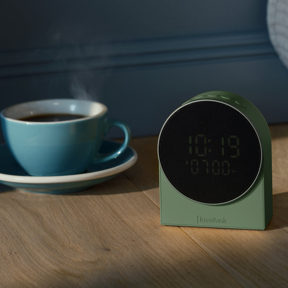 Kreafunk Ivy Alarm Clock W/ Bluetooth Speaker - Nordic Green V398-KFEW28