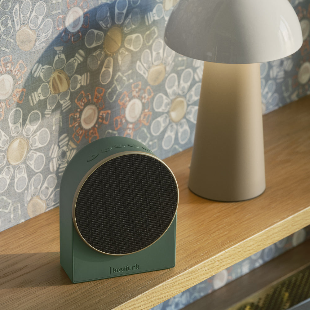 Kreafunk Ivy Alarm Clock W/ Bluetooth Speaker - Nordic Green V398-KFEW28