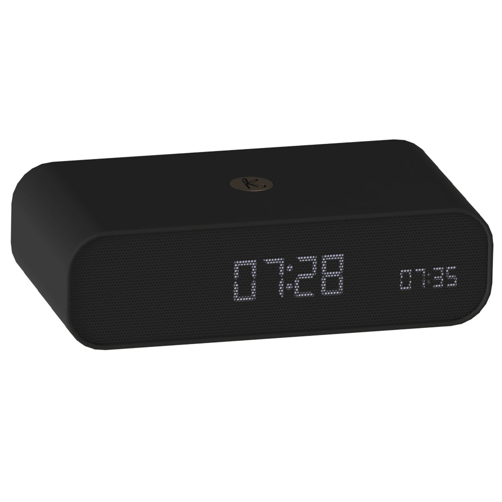 Kreafunk Wakie Alarm Clock Qi Charger + Bluetooth - Black V398-KFKE192