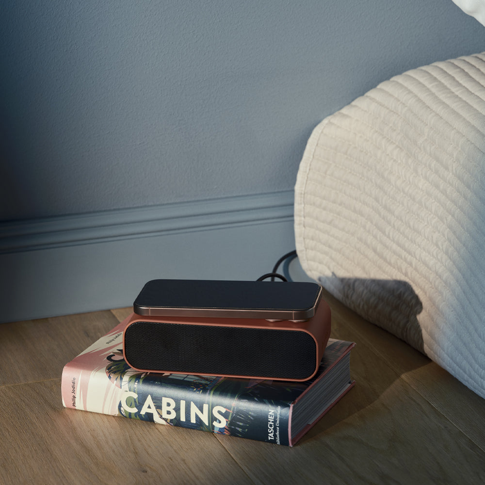 Kreafunk Wakie Alarm Clock Qi Charger + Bluetooth - Terracotta V398-KFKE193