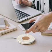 Kreafunk Wicharge 2 Wireless Qi Charger 15W - Wheat V398-KFKE29