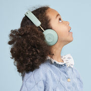 Kreafunk Kids Buzz Junior Bluetooth Headphones - Dusty Green V398-KFKLK08