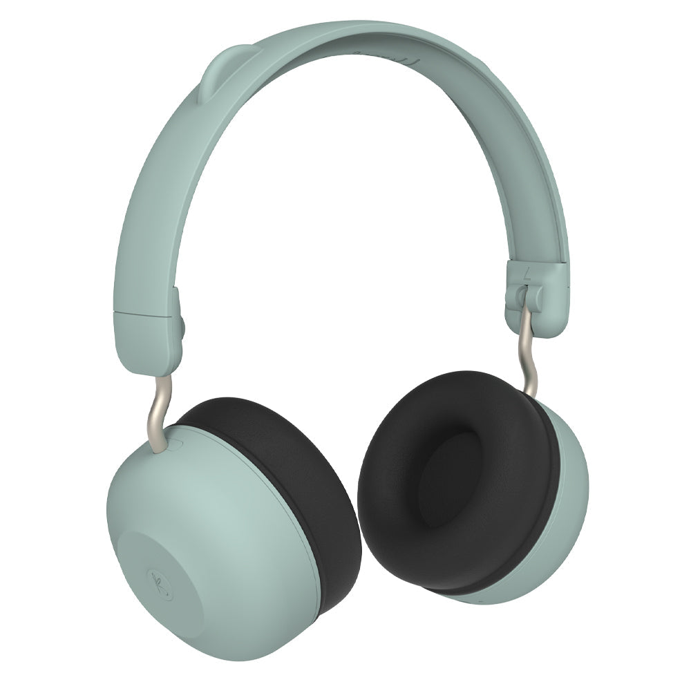 Kreafunk Kids Buzz Junior Bluetooth Headphones - Dusty Green V398-KFKLK08