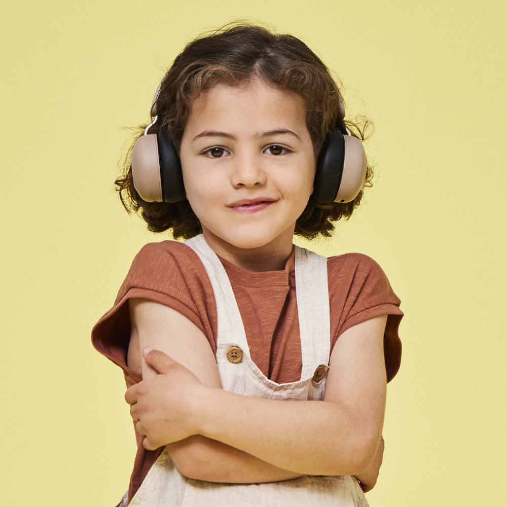 Kreafunk Kids Buzz Junior Bluetooth Headphones - Ivory Sand V398-KFKLK09