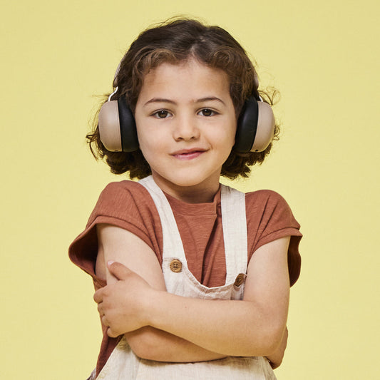 Kreafunk Kids Buzz Junior Bluetooth Headphones - Ivory Sand V398-KFKLK09