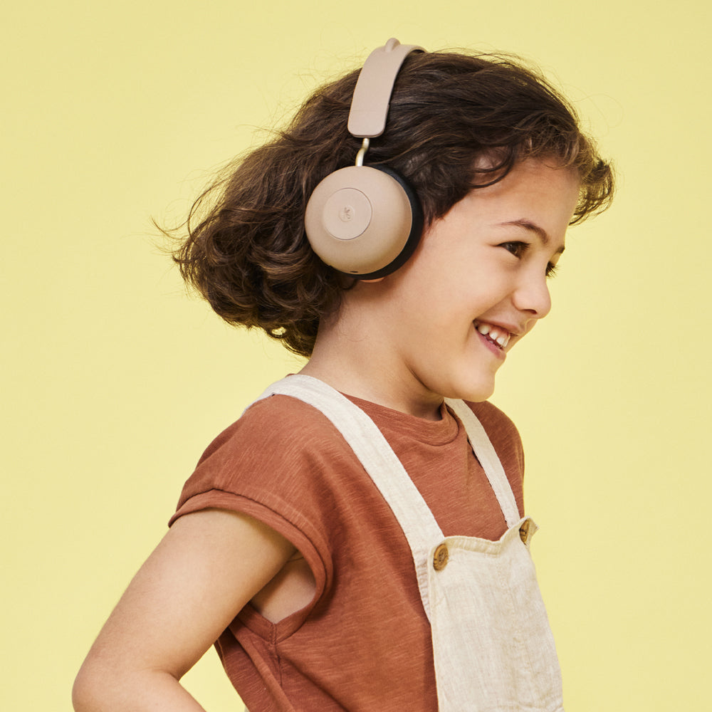 Kreafunk Kids Buzz Junior Bluetooth Headphones - Ivory Sand V398-KFKLK09