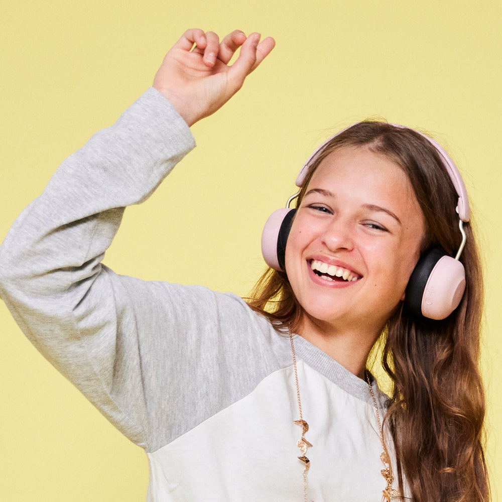 Kreafunk Kids Buzz Bluetooth Headphones W/ Anc - Dusty Rose V398-KFKLK13
