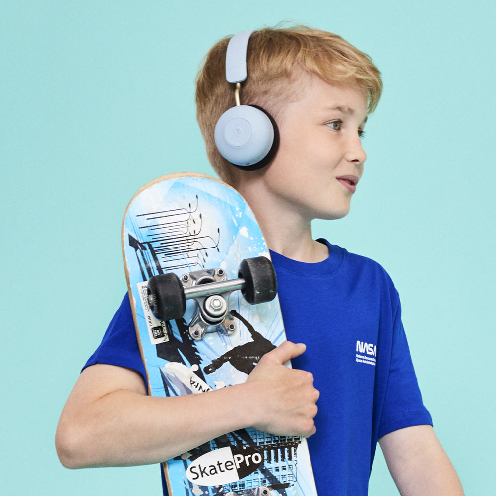Kreafunk Kids Buzz Bluetooth Headphones W/ Anc - Cloudy Blue V398-KFKLK14