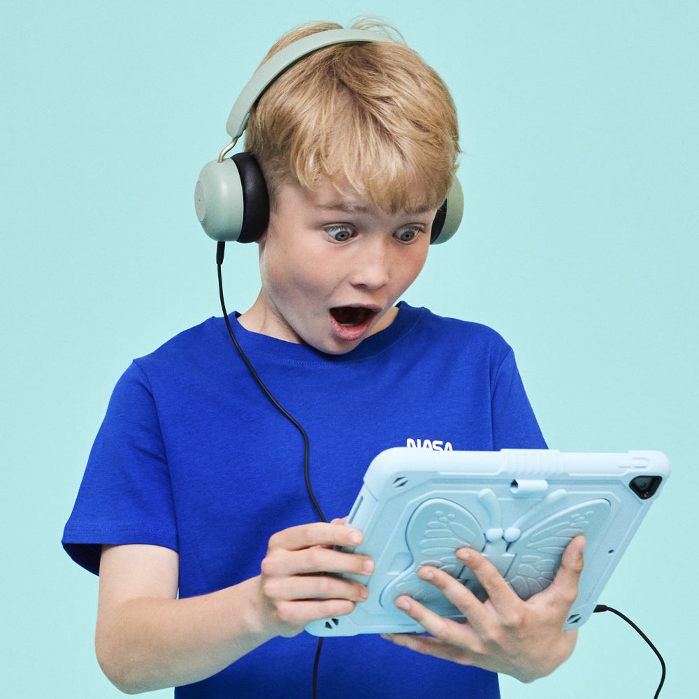 Kreafunk Kids Buzz Bluetooth Headphones W/ Anc - Dusty Green V398-KFKLK18