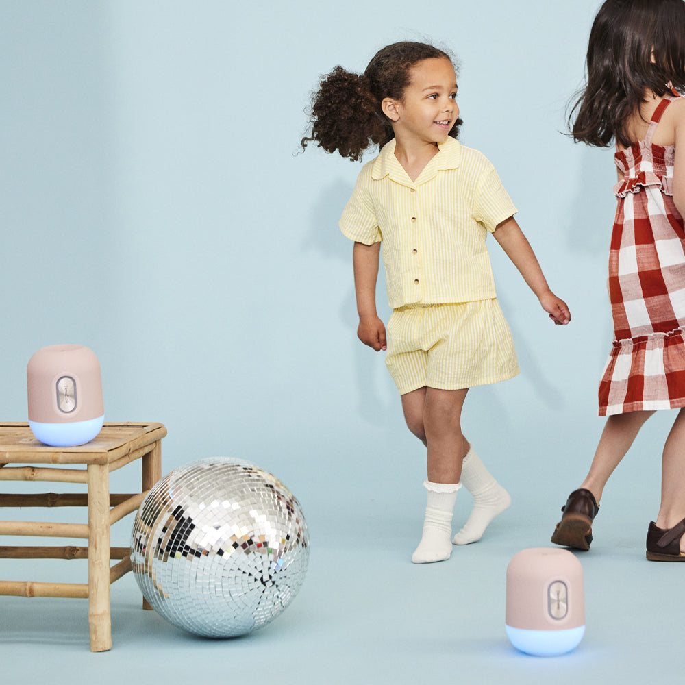 Kreafunk Kids Glowie Bluetooth Speaker W/ Light - Dusty Rose V398-KFKLP03
